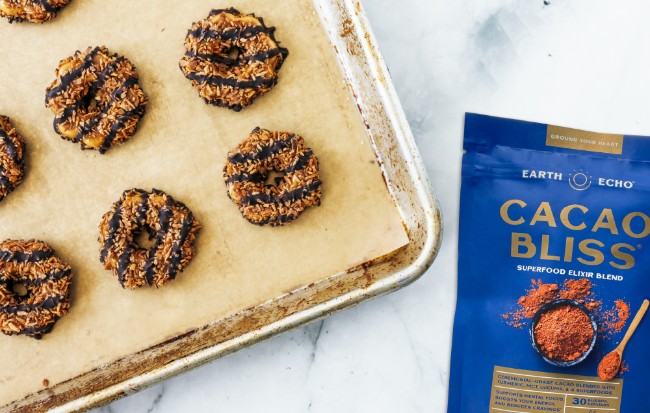 Image of Cacao Bliss Coconut No-Bake Cookies